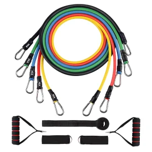 High Quality 11pcs Rubber Resistance Bands Set Resistance Loops for Heavy Resistance Training Durable Eco-Friendly Physical