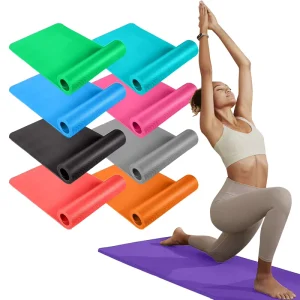 High Quality 6mm 8mm 10mm 12mm 15mm 20mm Non Slip NBR Colorful Yoga Mat Custom Logo 50pcs Fitness Printed Mat