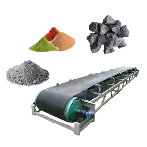 High Quality Baisheng Gold Inclined Mining Conveyor Belt with Long Distance 650mm Width Adjustable Speed Durable Rubber Belt