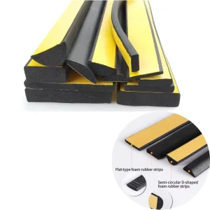High Quality Black Double sided Adhesive EPDM Rubber Sponge Foam Neoprene Foam Rubber Other Rubber Products
