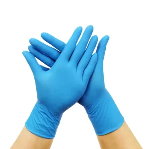 High Quality Blue Color Disposable Nitrile Gloves