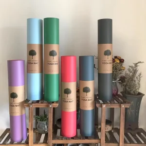 High Quality Customised Pu Leather Non slip Yoga Mate Natural Rubber Mat Yoga Mat