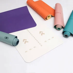 High Quality Customized Eco Friendly Durable 5mm German Yoga Mat Non Slip Natural PU Rubber Black Premium Logo