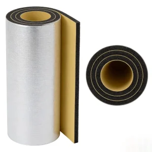 High Quality Flame Retardant Eco Friendly Self Adhesive Foil Faced Rubber Foam Insulation Board Sheet for Warehouse Bedroom HVAC