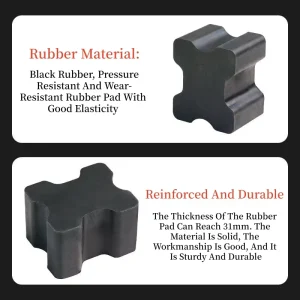 High Quality Heavy Duty Industrial Automotive Four Corner Wheel Rubber Shock Absorbing Pad
