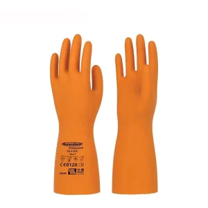 High Quality Latex Work Safety Double Color Acid Alkali Oil Proof Industrial Chemical Resistant Rubber Gloves Rubber Glove