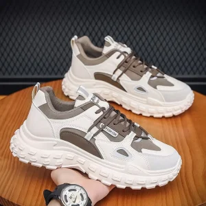 High Quality Men’s Youth Autumn Shoes Anti Slip Heighten Soft Sole Casual Running Sports Trendy Sneakers