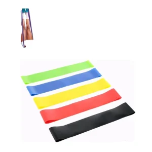 High Quality Natural Rubber Latex Elastic Resistance Bands Loop 600mm Set for Home Fitness