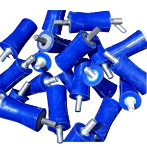 High Quality Non standard Customized Industrial Rectangular Hubbed Polyurethane Rubber Roller Metal Tube Antistatic Hydrolysis