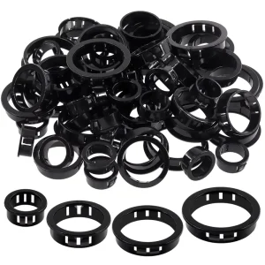High Quality Open Black White Bushing Safety Plastic Strain Nylon Bushings Snap in Grommet