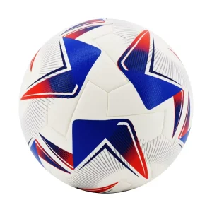 High Quality PU Leather Thermal Bonded Soccer Ball Size 5 for Outdoor Training and Sports Factory Price