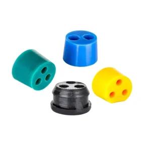 High Quality Rubber Stopper Plug Custom Size 3 2-Hole Bumper Rubber Stopper