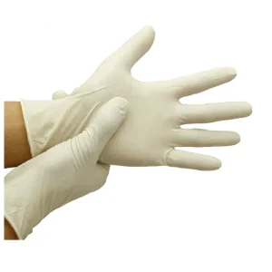 High Quality Sterile Powder Free Textured Fingers 9 Inch Ambidextrous Silicone Free Dental Use Disposable Natural Latex Gloves