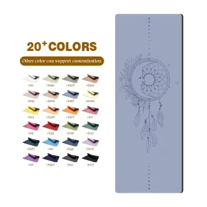 High Quality Sustainable Eco Friendly Rubber Yoga Mat 6mm Thick for Pure Natural Yoga Practice