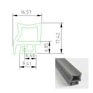 High Quality Waterproof E/P/H/U/T Shape Flexible Silicone Rubber Seal Strip for Door & Window