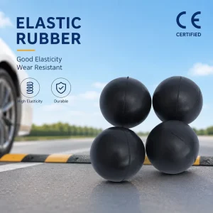 High Quality Wear Resistant Elastic Rubber Ball Shock Absorbing Industrial Solid Rubber Ball Supplier For Vibrating Screen