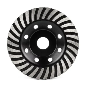 High Stability Striped Turbo Abrasive Wheel with Durable Base Diamond Grinding Cup Wheel for Concrete Epoxy Floor