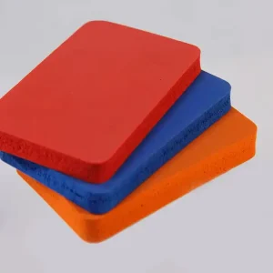 High-Temperature Flame-Retardant Soft Silicone Rubber Sheet and Low-Density Shock-Absorbing Sponge Pad