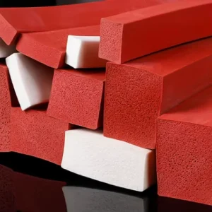High Temperature Heat Resistant Silicone Rubber Strip Sponge Foam Sealing 20*25mm
