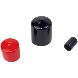 High Temperature Resistant PVC Rubber Threaded Steel Pipe Sleeve Insulated Wire Protection Cover Black Red Model 01021