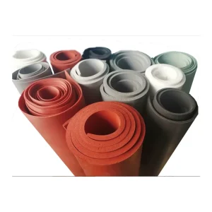 High Temperature Resistant Silicone Foam Sheet Closed Cell Silicone Sponge Rubber Mat for Shock Absorption