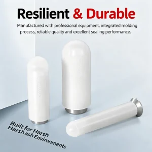 High-Temperature Resistant Silicone Rubber Sleeve Screw Cap for Electroplating Baking Paint Spraying Masking Threads