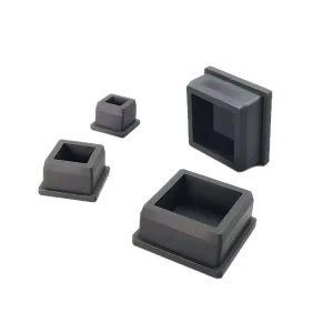 High Temperature Resistant Square Silicone Plug Anti Collision Tapered Foot Pad and Dust Plug