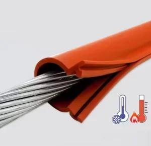 High-Temperature Silicone EPDM FKM Rubber Overhead Cable Insulation Sleeve Custom Cutting Service