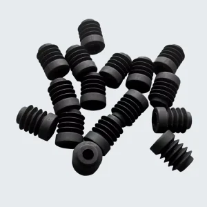 High Temperature Silicone Rubber Plug with Holes, Clear Tapered Cap