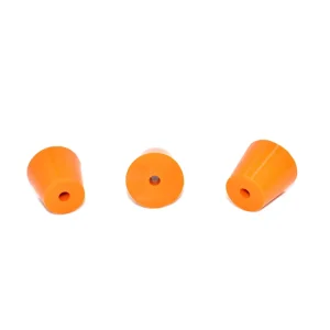 High Temperature Spray Silicone Rubber Plug Solid Conical Through Hole Plug Whole Round Table Silicone Plug