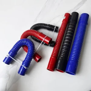 High Temperature Stainless Steel Wire Reinforced Silicone Radiator Hose Corrugated Auto Silicone Hose
