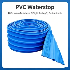 High Tensile Strength Flexible Internal External Ribbed Construction and Expansion Joint Centerbulb PVC Waterstop