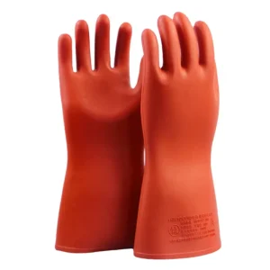 High Voltage 10Kv Insulating Gloves for Electricians Durable Rubber Safety Gloves for Labor Protection