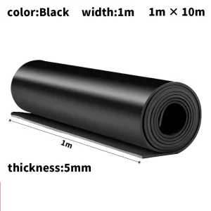 High-Voltage Insulating Rubber Board and Pad for Distribution Rooms, Black or Green