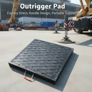 High end UHMWPE Outrigger Pad for 100 ton Load Capacity
