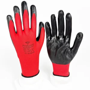 High quality Anti cutting Polyester Lined Crinkle Latex Palm Coated Rubber Dipped Labor Anti cut Protective Work Gloves
