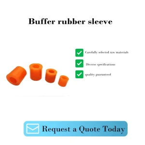 High strength Anti collision and Wear resistant Polyurethane Elastic Buffer Rubber Sleeves Directly Supplied