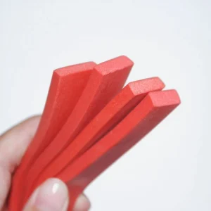 High temperature Compression resistant Silicone Foam Sealing Strip Flat Silicone Strip Waterproofing Dustproofing Sound