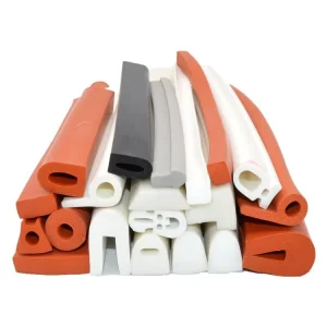 High temperature Resistant Silicone Foam Strip D shaped Bumper Strip Oven Dust proof Semi circular Door Seal Soundproof