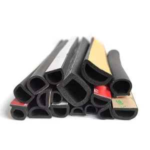 Hollow Semi Circular Self Adhesive D Adhesive EPDM Foam Strip Water Resistant Anti Collision Rubber Strip for Chassis