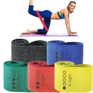 Home Gym Fitness Exercise Resistance Bands Set TPE Rubber Elastic Fitness Bands with logo