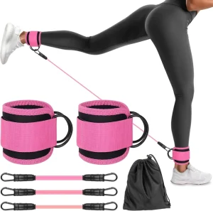 Home Gym Fitness Training Neoprene Ankle Resistance Bands with Cuffs