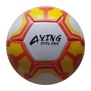 Honeycomb Surface Popular Futsal Youth Football Custom Logo Color Size 5 Machine Stitched PVC PU Surface Heat Transfer