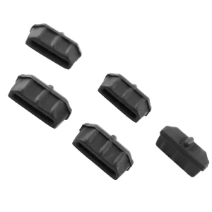 Host Plug Dustproof Moisture Proof Silicone Cap T Shaped Black Protective Sleeve for Computers Televisions Projectors Etc