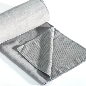Hot Yoga Mat Towel with Grip Dots Sweat Absorbent Non Slip for Hot Yoga Pilates and Workout Multiple Colors Available