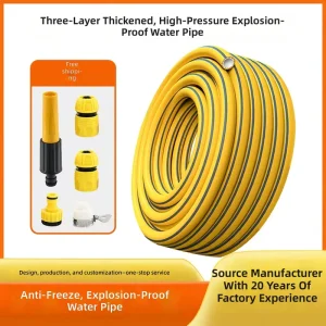 Household Coiled Water Hose UV-Resistant High-Temperature-Proof Flexible High-Pressure Hose