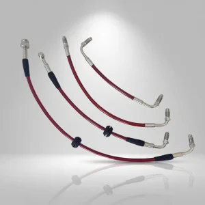 Hydraulic Brake Hose AN3 Reinforced Stainless-Braided Front and Rear Brake Clutch Oil Pipe Assembly for Racing ATV UTV