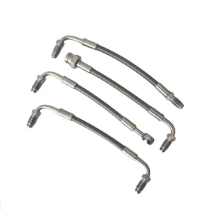 Hydraulic Brake Hose Swivel Male M10x1 90° Reinforced AN3 Stainless-Braided Front and Rear Brake Clutch Oil Pipe