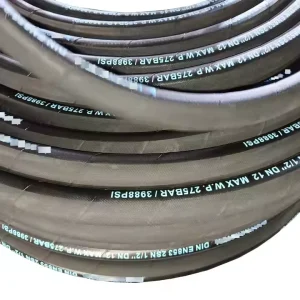 Hydraulic High Pressure Flexible Power Steering Rubber Hose Heat and Oil Resistant