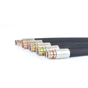 Hydraulic Hose Assembly with Crimped NPT JIC BSP Fittings for Excavators and Loaders
